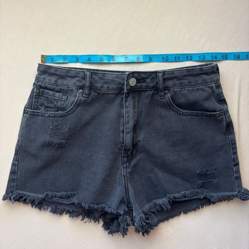 Pacsun Women's Black Cut Off Shorts High Rise Size 28
